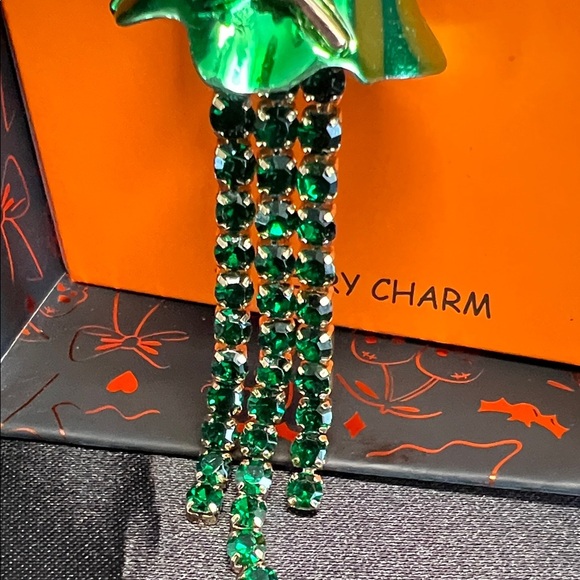 Betsey Johnson | Emerald Ghost Witch Bag Charm - Picture 4 of 10